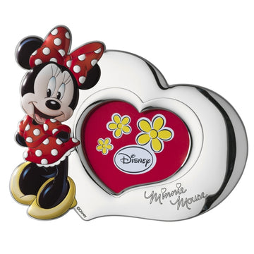 Disney Store - VALENTI Minnie Mouse (Herz) Silberverarbeitung Fotorahmen - Dekoration