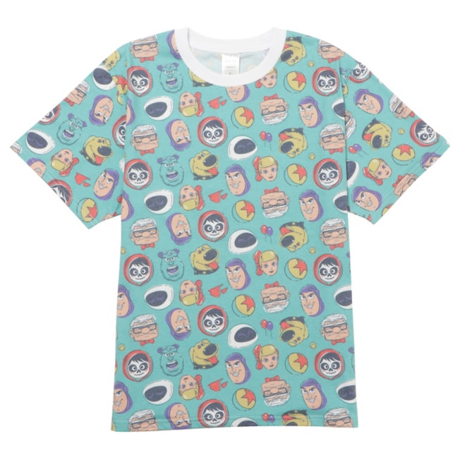 Disney Store - Pixar Charaktere Allover T-Shirt - Kleidung