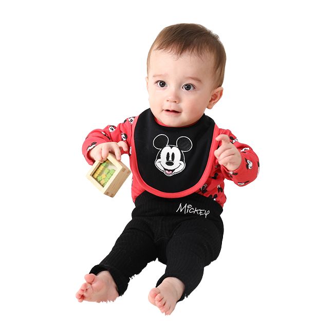 Disney Store - Mickey Geschenkbox mit Langarm 3-teiliges Geschenkset 0140B - Babykleidung