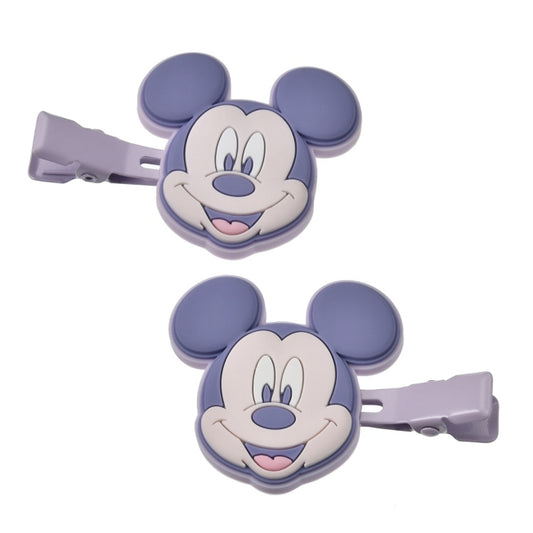 Disney Store - Mickey Hair Clip Set Pastel Colors - Hair Accessory