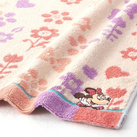 Disney Store Slim Bath Towel Little Garden Minnie Mouse Towel