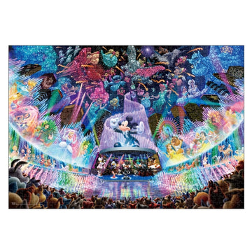 Disney Store - All Character Hologrammpapier Puzzle 1000 Teile "Disney Water Dream Concert" - Puzzle