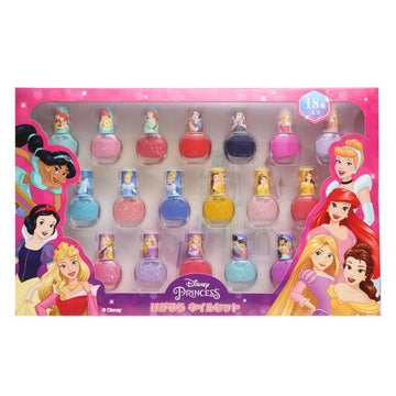 Disney Store - Disney Princess Removable Nail Polish Set of 18 - Beauty Accessory