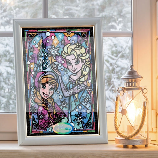 Disney Store - Anna & Elsa Stained Glass Puzzle - Puzzle