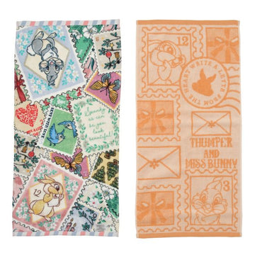 Thumper &amp; Miss Bunny Face Towel Set Holiday Season Collection