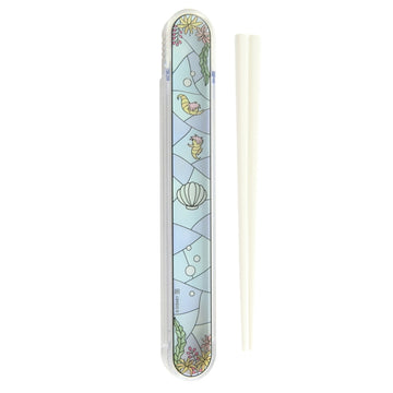 Disney Store - Stained Glass Style Chopstick Box Set (Ariel) - Kitchen Accessory