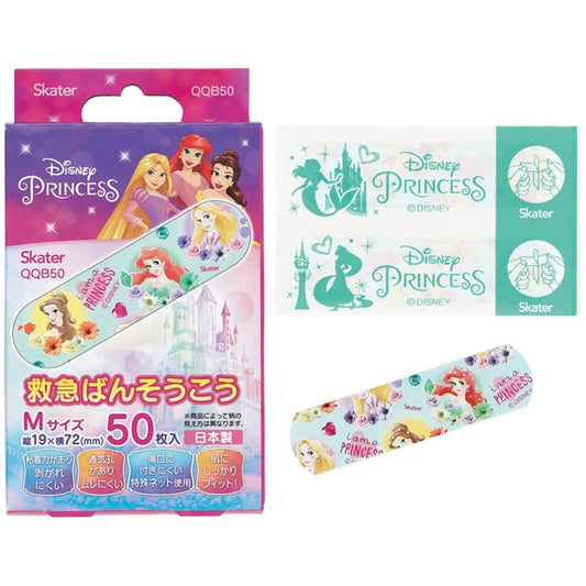 Disney Store - Character first aid plasters M size【50 pieces】Princess QQB50 - bandages