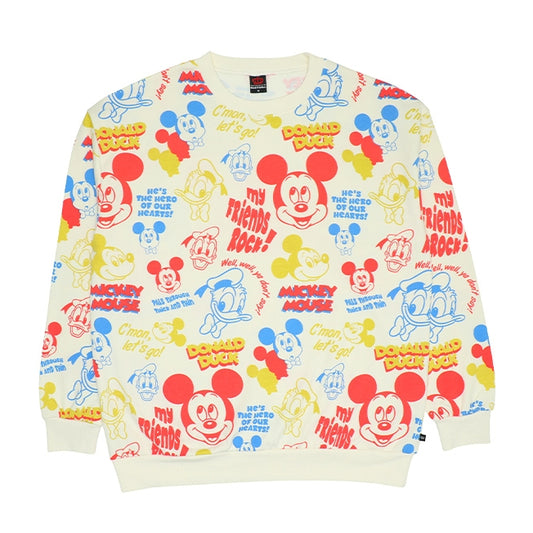 Disney Store - Mickey Friends Matching Parent-Child All-Over Print Sweatshirt 9110A - Sweatshirt