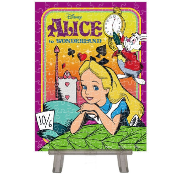 Disney Store - Yano Man Alice Puzzle Petit Paris (aus Kunststoff, transparente Teile) 150 Teile Disney Classics - Alice im Wunderland - 7,6 x 10,2 cm Mini Staffelei - Puzzle