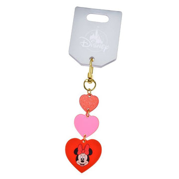 Disney Store - Minnie Triple Heart Keychain - Accessory