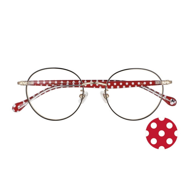 Disney Store - Zoff Mickey Minnie Metallbrille Freie Größe - Accessoire Japan Disney Store