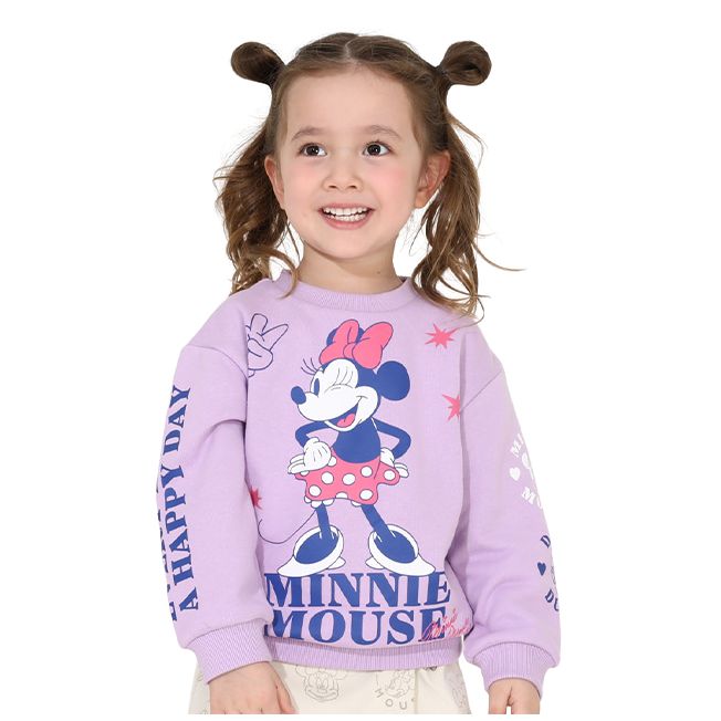 Disney Store - Minnie Daisy Mother-Daughter Matching Character Trainers 0125K / Baby Size Kids Pullover Sweatshirt Material Without Hood Long Sleeve