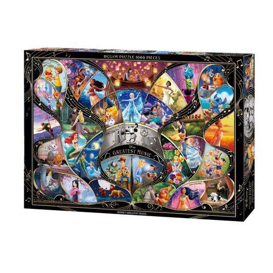 Disney Store - Disney Characters in Gilding Style Puzzle 1000 pieces "Disney Greatest Music" - Puzzle