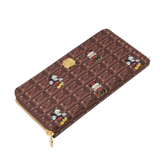 Disney Store - Mickey &amp; Minnie/Round Zip Wallet Chocolate - Wallet