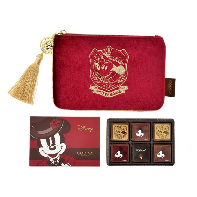 Disney Store - Godiva Mickey Chocolate Care Assortment with Bag Disney Valentine 2025 - Cosmetic Bag