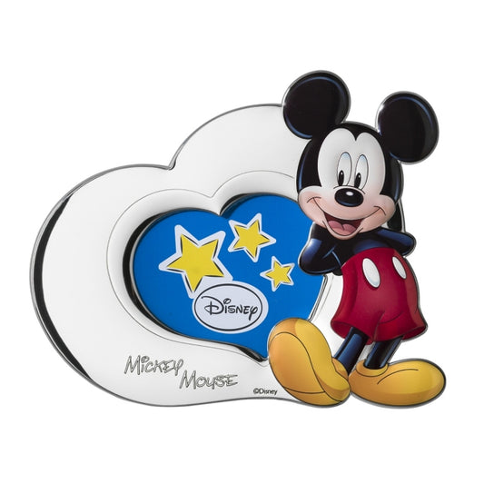 Disney Store - VALENTI Fotorahmen mit Silberverarbeitung Mickey Mouse (Herz) D220 3XLC 13x11cm - Bilderrahmen