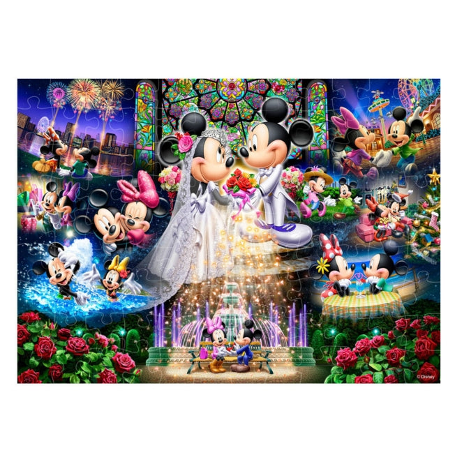 Mickey Mouse Holographic Crystal Puzzle 108 pieces "Eternal Vows - Wedding Dream"