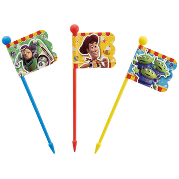 Disney Store - Lunch Picks Set of 9 [3 Designs x Set of 3] Toy Story 22 LKP4 - Kitchen Accessory