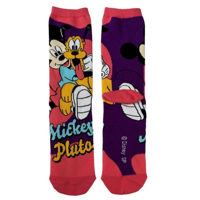 Mickey &amp; Pluto Hug Mid-Calf Socks