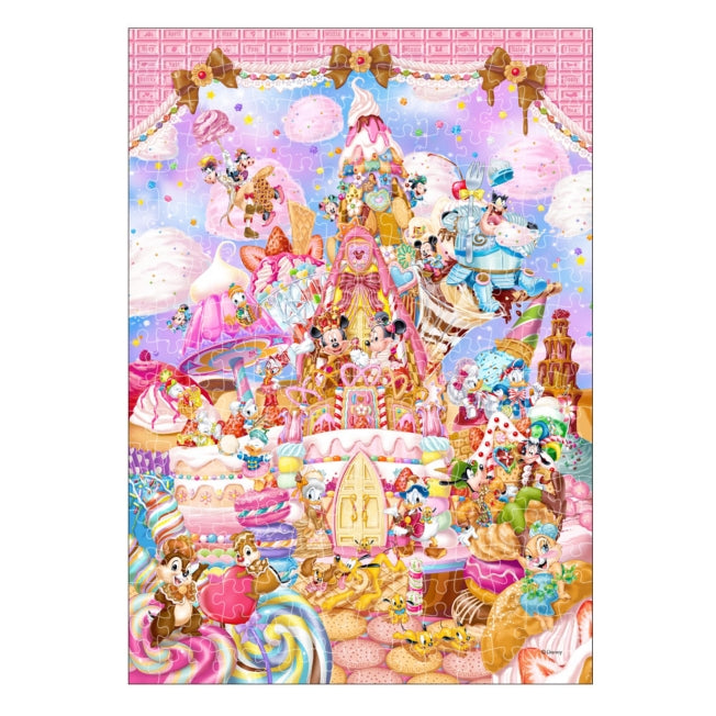 Disney Store - Mickey & Friends Pure White Puzzle 266 Pieces "Mickey's Sweet Kingdom" - Puzzle