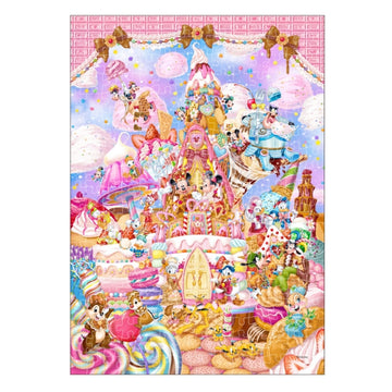 Disney Store - Mickey & Friends Pure White Puzzle 266 Pieces "Mickey's Sweet Kingdom" - Puzzle