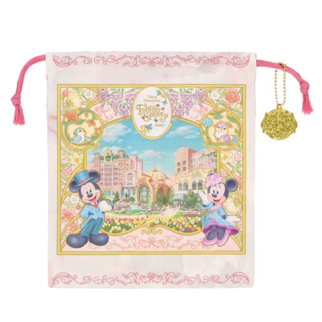 Disney Store Kinchaku Mickey Minnie Pouch