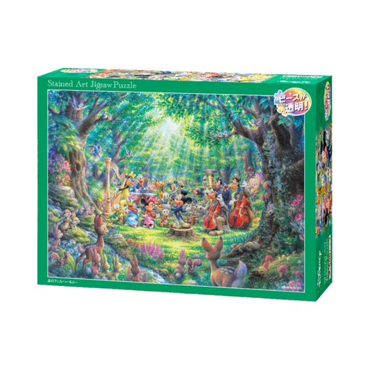 Disney Store - Mickey Mouse Stained Art Puzzle 500 pieces "Forest Harmony" - Puzzle