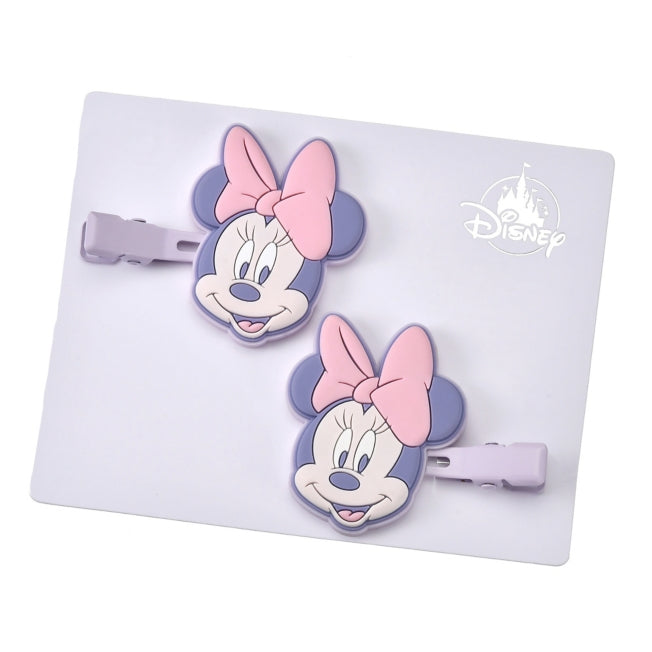 Disney Store - Minnie Hair Clip Set Pastel Colors - Hair Accessory