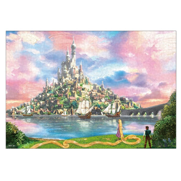 Disney Store - Rapunzel Canvas Style Puzzle 1000 Pieces "To the Kingdom (Rapunzel)" - Puzzle