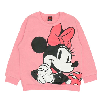 Disney Store Minnie Big Face Fleece Sweatshirt 9994K - Sweatshirt