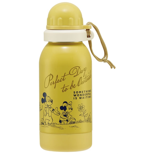 Disney Store - Edelstahl Einzelwandflasche Mickey Green World - Trinkflasche