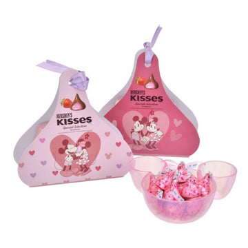 Disney Store - Hershey's Mickey &amp; Minnie Strawberry Flavored Chocolate Kisses - Candy