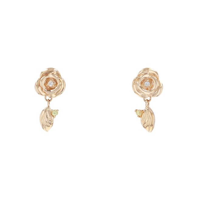 Disney Store - Disney Princess Beauty and the Beast Pink Gold Earrings - Jewelry