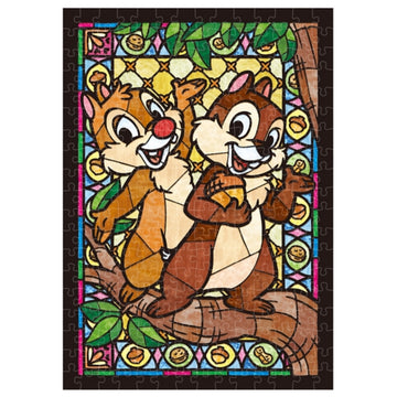 Disney Store - Chip & Dale Stained Glass Puzzle 266 Teile - Puzzle