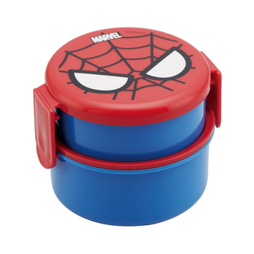 Disney Store - MARVEL Spider-Man Round 2 Tier Lunch Box [with Mini Fork] ONWR1 - Lunch Box