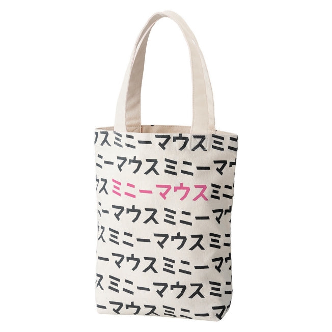 Disney Store - Minnie Maus Tote Bag mit Katakana-Logo/ Minnie - Handtasche Japan Disney Store