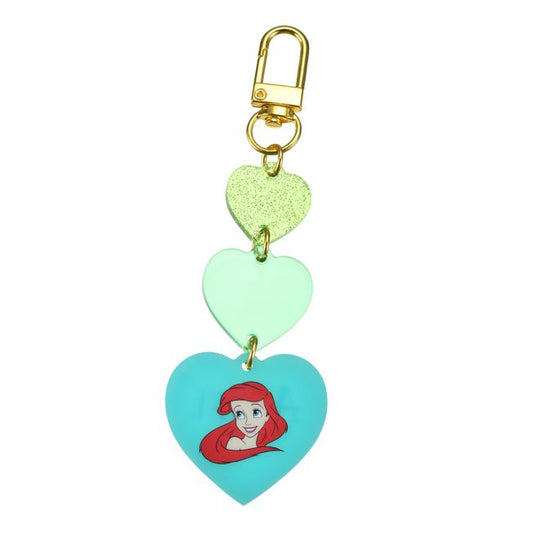 Disney Store - Ariel Schlüsselanhänger mit dreifachem Herz - Schlüsselanhänger