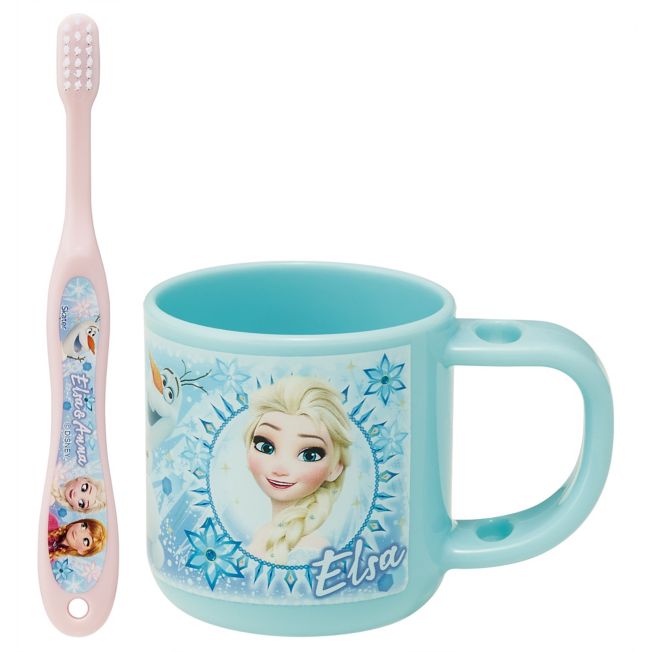 Disney Store - Die Eiskönigin 2 Becher mit Ständer & Zahnbürsten-Set KTB5 - Haushaltsartikel