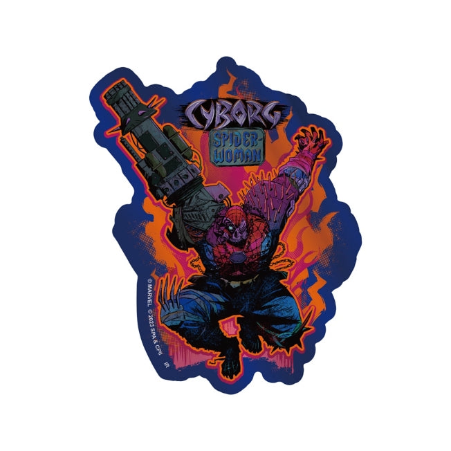 Disney Store - Spider-Man About the Spider-Verse Metal Sticker (Cyborg Spider-Woman) - Sticker