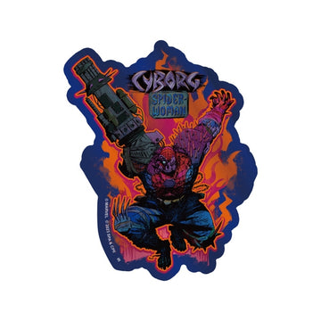 Disney Store - Spider-Man About the Spider-Verse Metal Sticker (Cyborg Spider-Woman) - Sticker