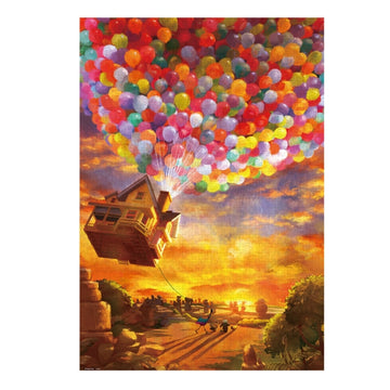 Disney Store - Das Haus von Carl Fredricksen Puzzle 1000 Teile "Zum verheißenen Land... (Das Haus von Carl Fredricksen)" <Canvas Style> - Puzzle