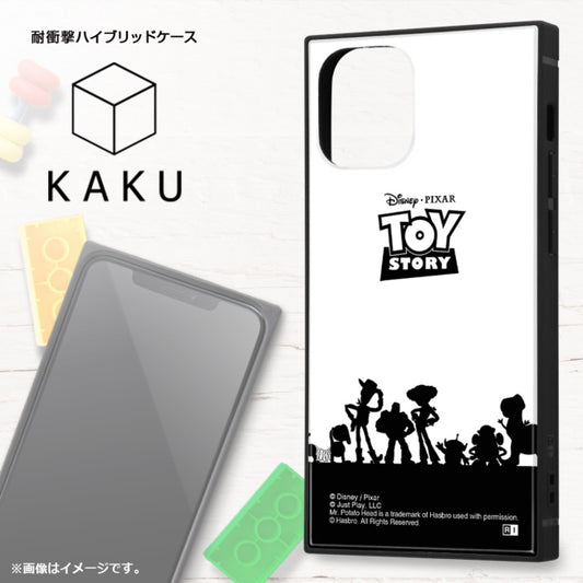 Disney Store - iPhone 12 mini / 'Disney Pixar Characters' / Shockproof Hybrid Case KAKU / 'Monsters, Inc. / Overall Pattern_01' [Made to Order] - Phone Case