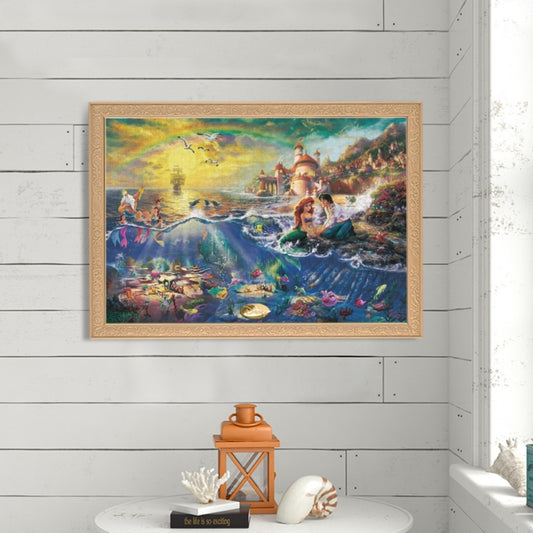 Disney Store - Die kleine Meerjungfrau Puzzle Leinwandstil 1000 Teile Spezial Kunstkollektion Thomas Kinkade "The Little Mermaid" - Puzzle