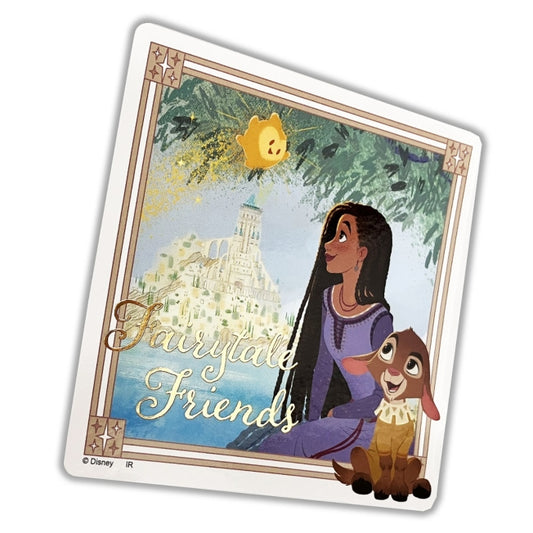 Disney Store - Disney Movie "Wish" Embossed Sticker A - Collectible Sticker