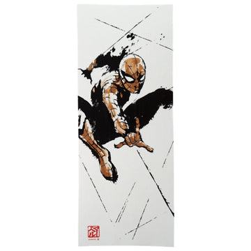 Disney Store Marvel Spider-Man Ink Drawing Style Towel/Spider-Man Towel