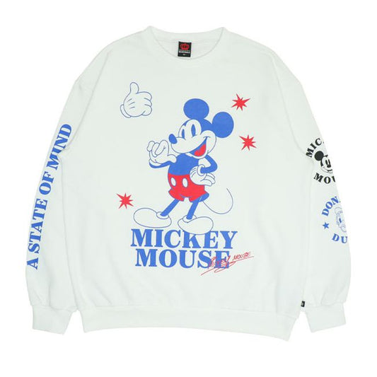 Disney Store - Mickey Donald Parent-child Matching Character Trainer 0125A / Unisex Men and Women Joint Link Coord Couple Look Pullover Sweatshirt Material Long Sleeve - Sweatshirt