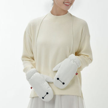 Disney Store - Baymax Gloves with Strap White - Gloves