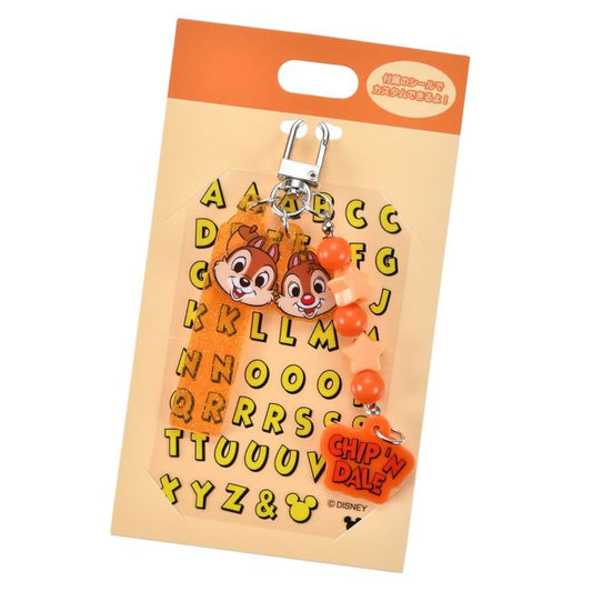 Disney Store - Chip & Dale Schlüsselanhänger mit Aufkleber Key Chain Fes - Schlüsselanhänger