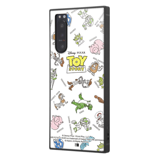 Disney Store - Xperia 5 II / 'Disney Pixar Characters' / Shockproof Hybrid Case KAKU / 'Toy Story' Overall Pattern - Phone Case