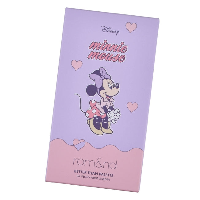 Disney Store - Rom&nd Minnie Lidschatten Better Than Palette Peony Nude Garden - Make-up Palette Japan Disney Store